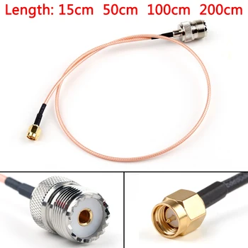 

Artudatech 15cm 50cm 100cm 200cm RG316 Cable SMA Male Plug To SO239 UHF Female Jack Straight Pigtail 6in 20in 3ft 6ft