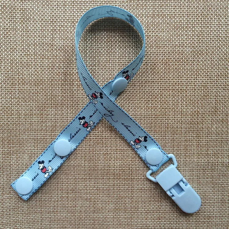 1Pcs Mickey Minnie Theme Baby Pacifier Clip Pacifier Chain Dummy Clip Nipple Holder Children Pacifier Clips Soother Holder 