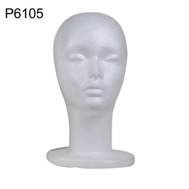 Styrofoam Mannequin Head Model Sunglasses Eyeglass Stand Hat Cap Display Holder 4