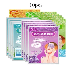 10Pcs Sleep Mask Disposable Steam Eye Mask Eyepatch Warm Eyeshade Relieve Fatigue Eye Massage Eyes Spa For Traveling Home