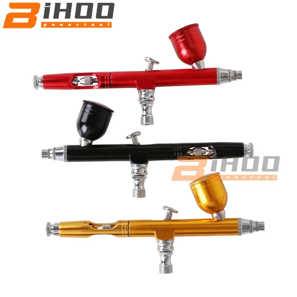 Herramienta para aerógrafo de doble acción para decoración de tartas, pistola de pulverización con alimentación por gravedad para decoración de pasteles con boquilla de 0,3mm