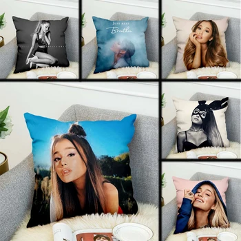 

Ariana Grand Pillow Case Polyester Peachskin Decorative Pillowcases Throw Pillow Cover
