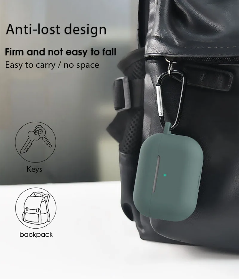 5 в 1 защитный чехол для Air pods Pro мягкий силиконовый ремешок карабин футляр для наушников для Airpods 3 pro аксессуары коробка для хранения
