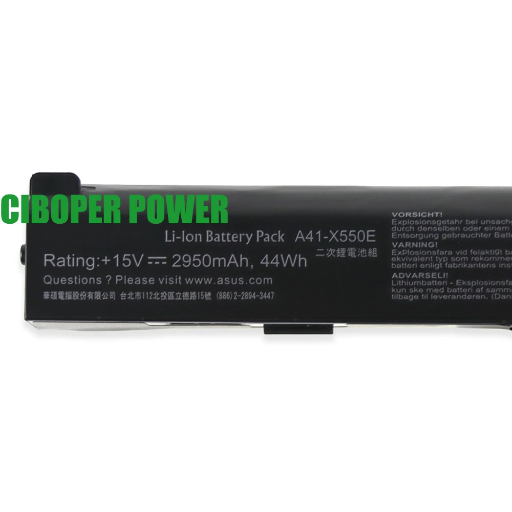 Qualidade Original da Bateria do Portátil A41-x550e para X450 X450e X450j X450jf X751m X751ma X751l X750ja A450j A450jf A450e F450c F450v - Imagem 4