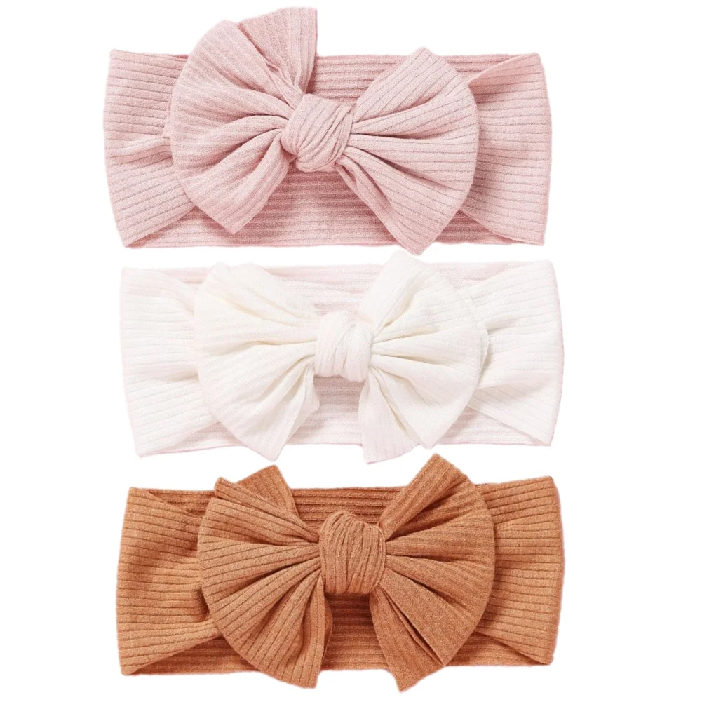 3Pcs/Lot Cable Knit Baby Headbands For Children Elastic Baby Girl Turban Kids Hair Bands Newborn Headwrap Baby Hair Accessories baby headband