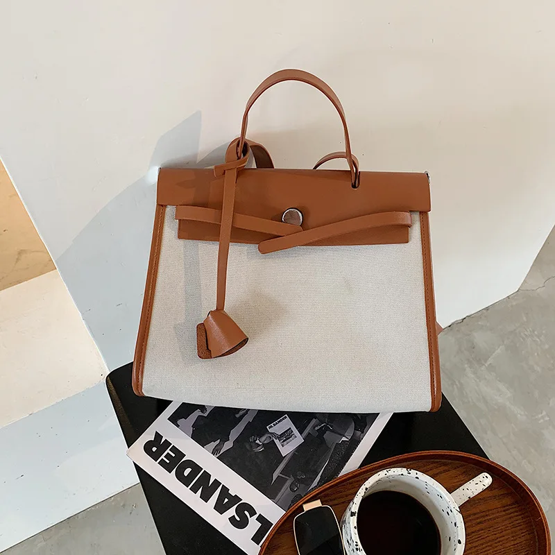 

Hit The Color Large Capacity Bag 2020 New Tide Advanced Sense Of Fashion Handbag Shoulder Women Bag Messenger Tot Bag