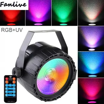 

10pcs 30W 90-240V Mini LED Par COB RGB UV Light with Voice Control DMX512 for DJ Bar Party KTV Stage