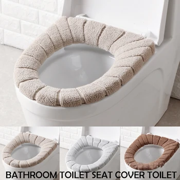 

Universal Warm Soft Washable Toilet Seat Cover Mat Set For Home Decoration Closestool Mat Seat Case Toilet Lid Cover Accessories