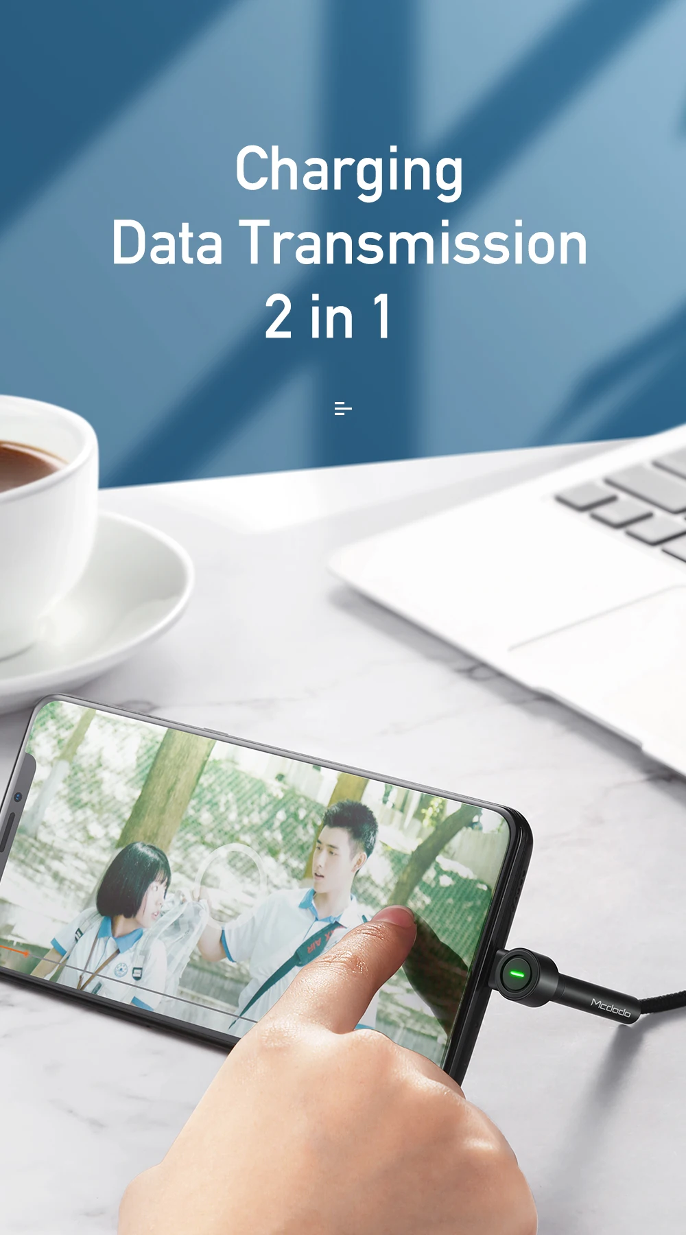 Кабель MCDODO type C для быстрой зарядки 4,0 5A для быстрой зарядки телефона Xiaomi mi 9 8 Pro mi x3 huawei samsung usb type-C шнур