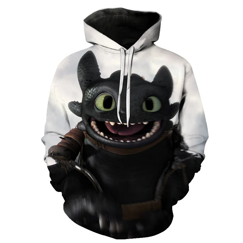 Cloudstyle Movie How To Train The Dragon Hoodies мужские толстовки в стиле хип-хоп с 3D принтом, беззубики, пуловеры, забавные худи унисекс