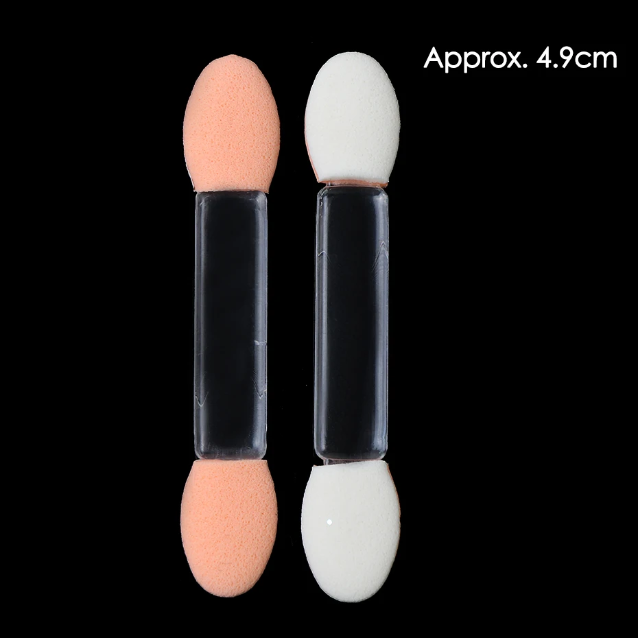 10pcs Nail Powder Brushes Sponge Glitter Picking Disposable Double Sided Eyeshadow Applicators Brush Makeup Cosmetic Tools TR194 3