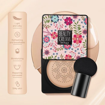 

BIOAQUA 2019 New Mushroom Head Air Cushion CC Cream Moisturizing Whitening Foundation Facial Concealer Korean Cosmetics TSLM1