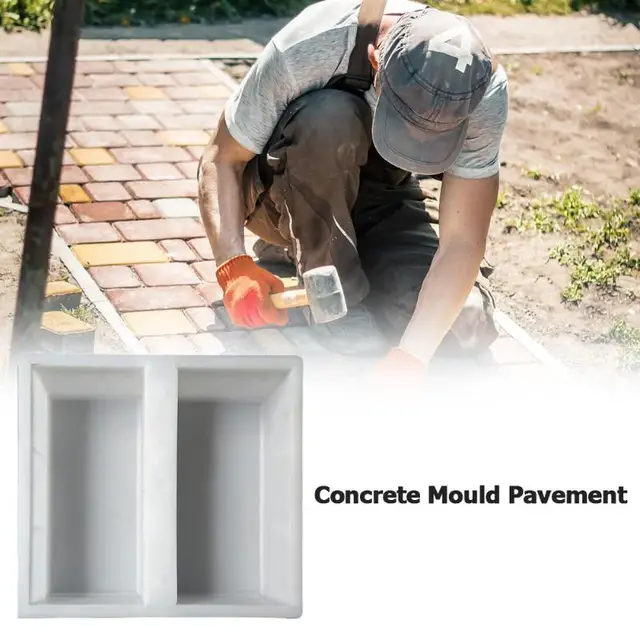 Diy Otthoni Kerti Út Útburkoló Forma Folyosó Beton Autópálya Kő Polipropilén Cement Tégla Formáló Szerszám - Image 5