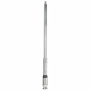 

118-136MHZ BNC Interface High Gains Manual Stainless Steel Intercom Antenna Telescopic Radio Receiver Long Rod Foldable Office
