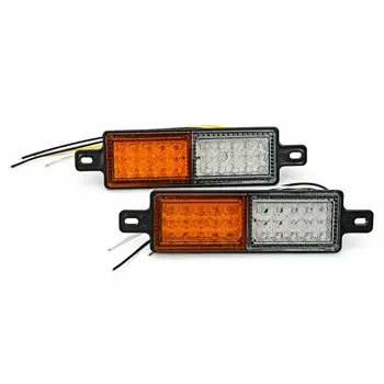 

30 LED Indicator Light Bullbar Front Indicator Lamp 12V-24V White Amber