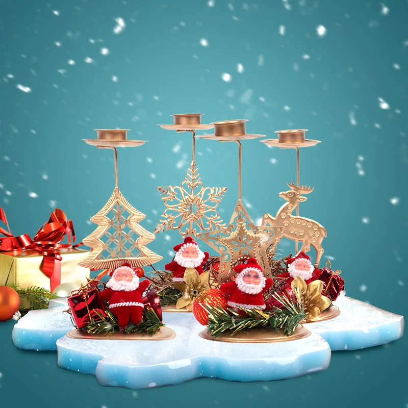 Partylite Christmas 2022 2022 Christmas Candle Holder Santa Claus Elk Star Candlestick New Year  Table Ornaments Xmas Gift Merry Christmas Decor For Home|Pendant & Drop  Ornaments| - Aliexpress