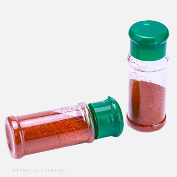 

25pcs High quality 100ml transparent seasoning bottle picnic party BBQ tool oil paprika pepper cumin powder plastic cup with lid