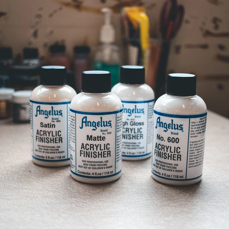 Angelus Sneakers Paint Finish Change Shoes Fixing Agent Tie-Dye Leather Protective Paint Transparent Waterproof Matte High Gloss afbeelding