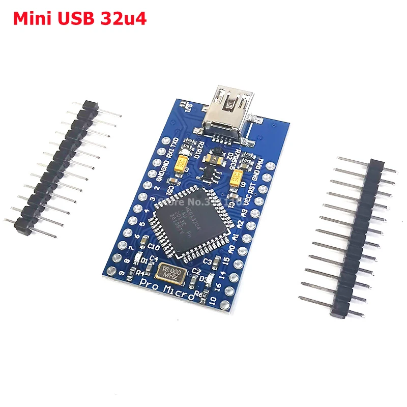 Сменный ATmega32U4 Pro Micro 5 в 16 МГц для Arduino Mini с 2-рядным контактным разъемом Leonardo Usb