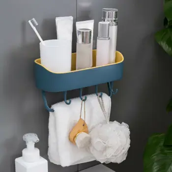 

Home Storage Shelf Kitchen Bathroom Creative Suction Corner Rack Caddy Bathroom Storage Shower Hanging Basket Shelf Organizer