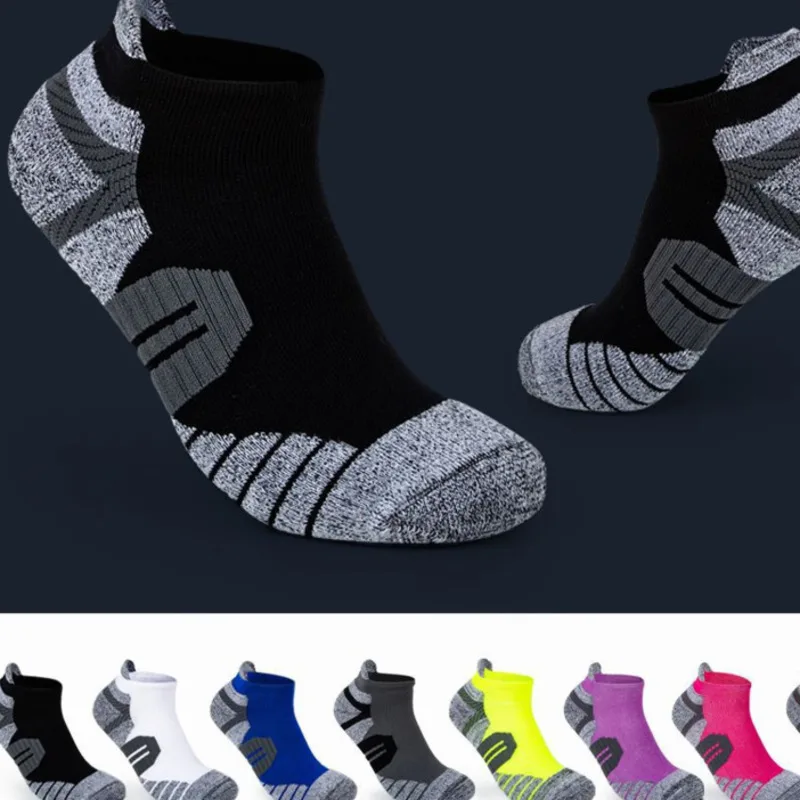 

2020 New Basketball Running Protection Ankle Cushioning Shock Breathable High Performance Cotton Sports Men's Socks