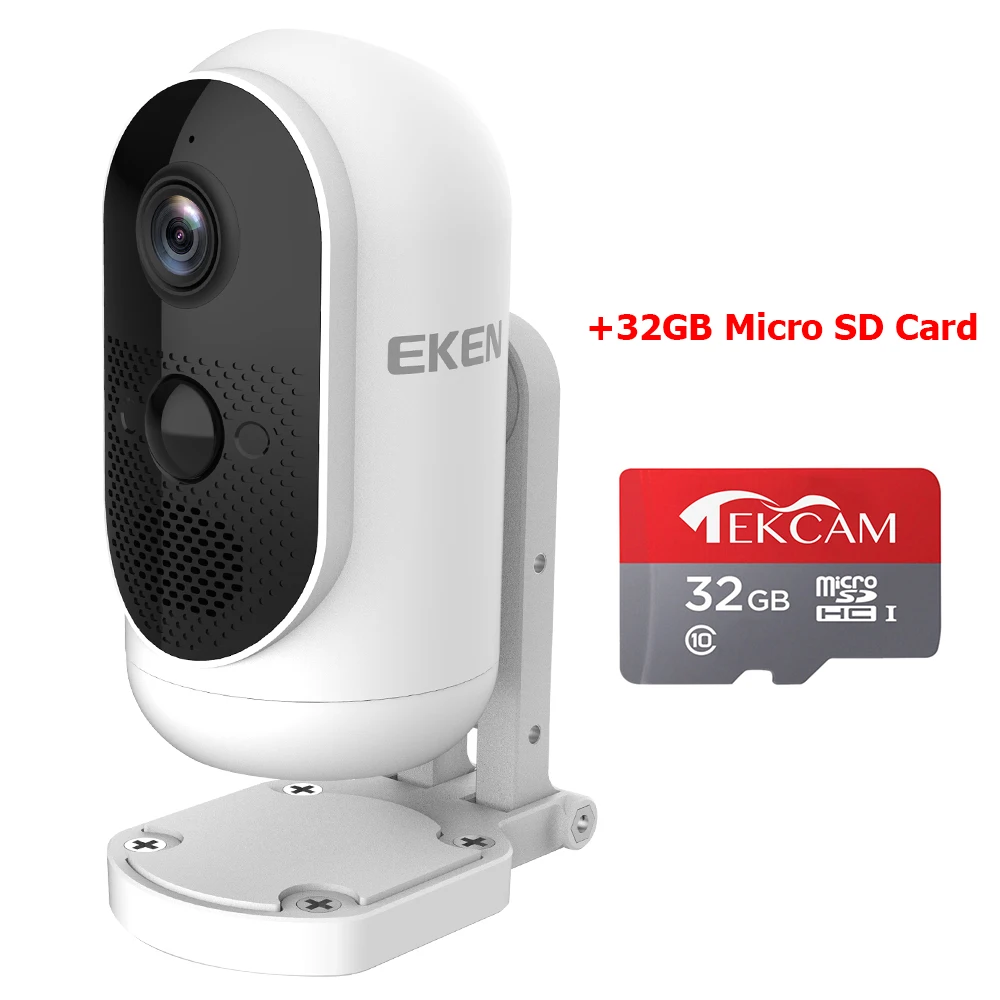 Option1 Eken Argus WiFi ip-камера перезаряжаемая на батарейках наружная внутренняя безопасность 140 ° Широкий угол обзора 1080P Full HD видеокамера - Цветной: Option1