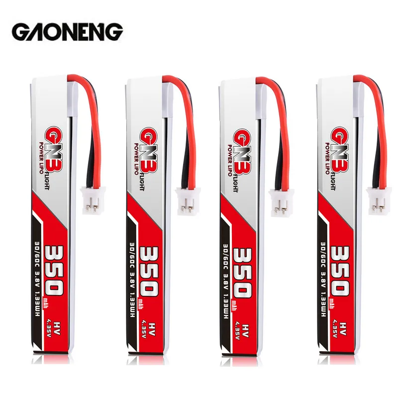Gaoneng GNB 1S 350MAH 3,8 V HV 4,35 V 30C Lipo аккумулятор PH2.0 разъем для BetaFPV Whoop RC FPV Racing Cine Whoop BetaFPV Дрон