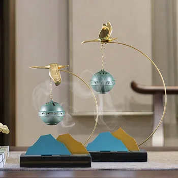 

Hanging Waterfall Holder Incense Burner Ceramic Spiritual Fountain Incense Burner Oil Diffuser Porta Incenso Room Decor BW50XX