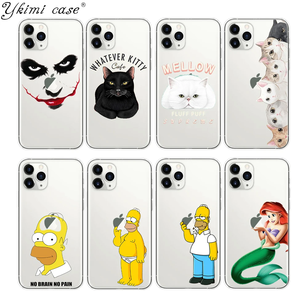 

Phone Case Cartoon Animal Simpson Logo Coque For Iphone 5 Se 6 S 7 8 Plus X S MAX XR 11 PRO MAX Case Soft Silicone TPU Funda