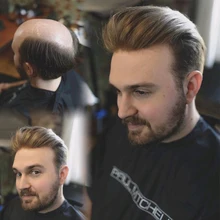 Прочная кожа вокруг швейцарского кружева натуральные волосы для мужчин парик натуральный вид настоящие человеческие волосы 9x7 дюймов#420 основа Dolago