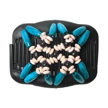 

1Pcs Magic Hair Comb Clip Imitation Wooden Stretchy Double Clips Hair Slide Comb Double Clips Wooden Elasticity Double Hair Comb