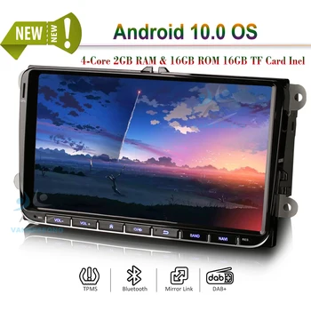 

9" CARPLAY BLUETOOTH Android 10.0 Autoradio SATNAV DAB+ 4G GPS CarPlay DSP for VW Passat CC Polo Golf T5 Tiguan Caddy SEAT SKODA