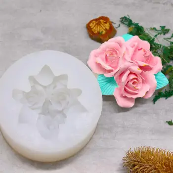

Rose Flowers Silicone Mold 3D Roses Chocolate Fondant Mould Cake Decorating Tools Fondant Baking Mould Cake Decorating DIY Tools