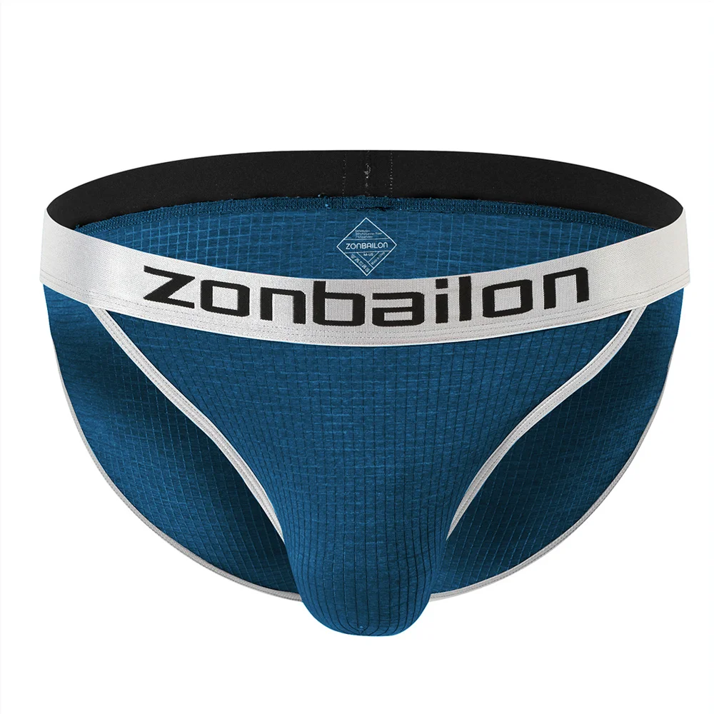 ZONBAILON Ropa Interior Para Hombre, Sexy, Parte Delantera Abierta, Braguitas De Bikini Transpirables, Verde Guisante