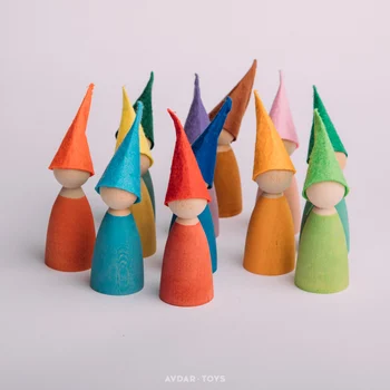

Toys Hat Rainbow Villain Handmade Friendly Children Adult Building Blocks Ornaments christmas decorations for home