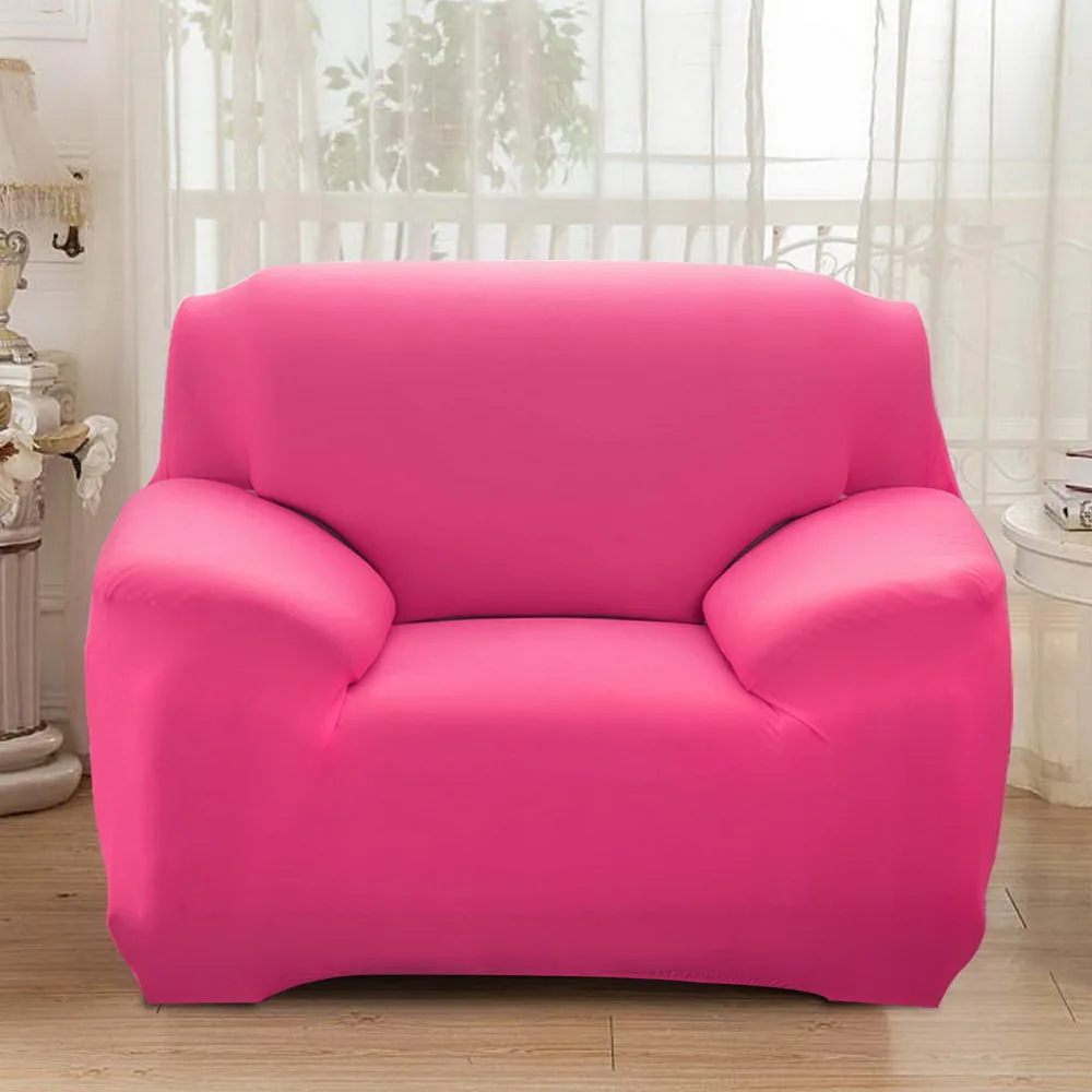 pink 1/2/3/4-Seater диванов чехлов плотно Обёрточная бумага все включено Нескользящая секционные упругой полный диванных подушек shevron Полотенца - Цвет: pink