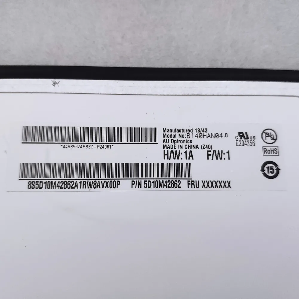 Tela de Exibição Lcd 14 Full hd Led Ips para Thinkpad T45 T490s T495 E14 Gen L14 Gen P14s Gen P43s T14 Gen T14s Gen 2 Tela de LCD do laptop - Imagem 5