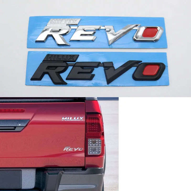 For Toyota Hilux Revo Emblem Logo Rear Trunk Badge Sticker Decal Black Chrome Silver | Автомобили и мотоциклы