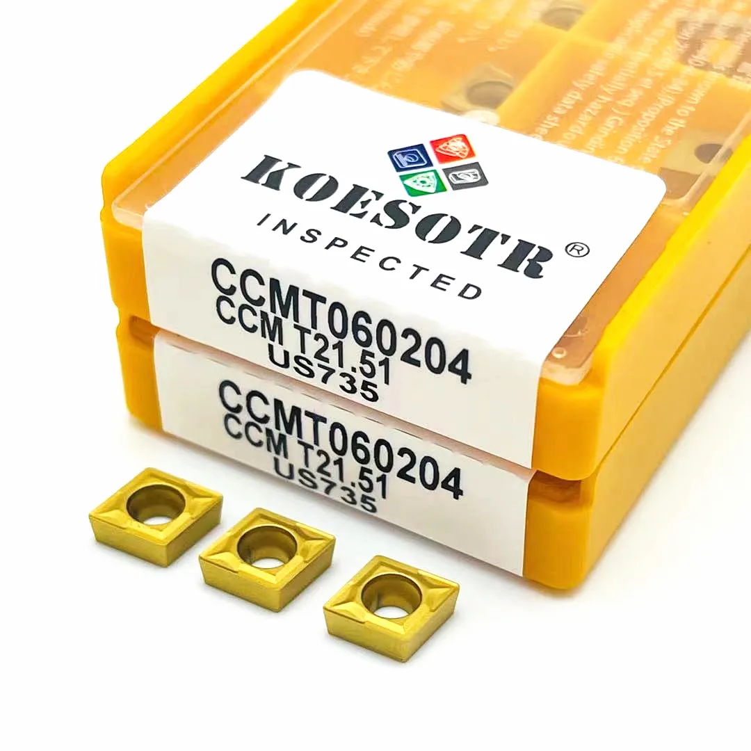 20PCS CCMT060204 US735/US735/VP15TF Carbide Inserts Inside Round Car Tool CCMT 060204 CNC Turn | Инструменты