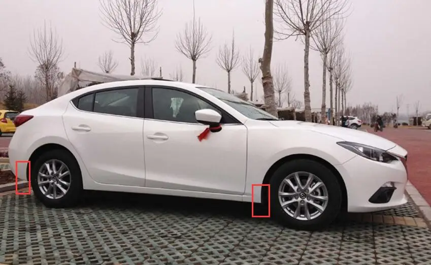 Lapetus комплект защиты для Mazda 3 седан 2014-2018 Пластик передние и задние брызговики