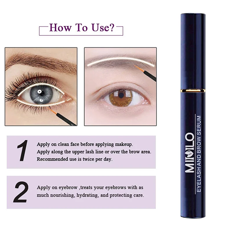 Eyelash and Eyebrow Growth Serum Liquid Eyelash Enhancer Natural Medicine Treatments Eye Lashes Serum Mascara Eyelash Serum