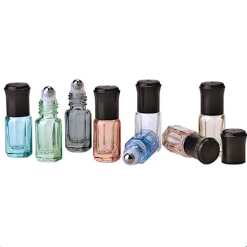 

New design 3ml 6ml octagonal glass bottles roller bottles empty roll on bottles,Attar Luxury Fancy Essential oil Bottle samples