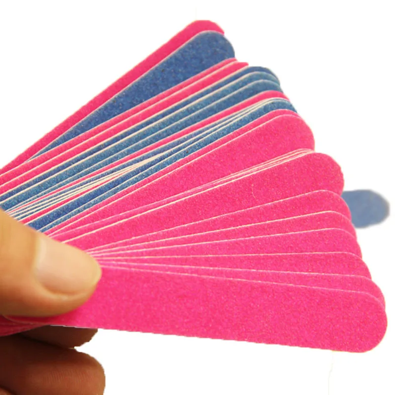 

10/20/30pcs Mini Nail File Double Side Mini Disposable Nail Files Sandpaper Grit Cuticle Remover Buffers Manicure Pedicure Tools