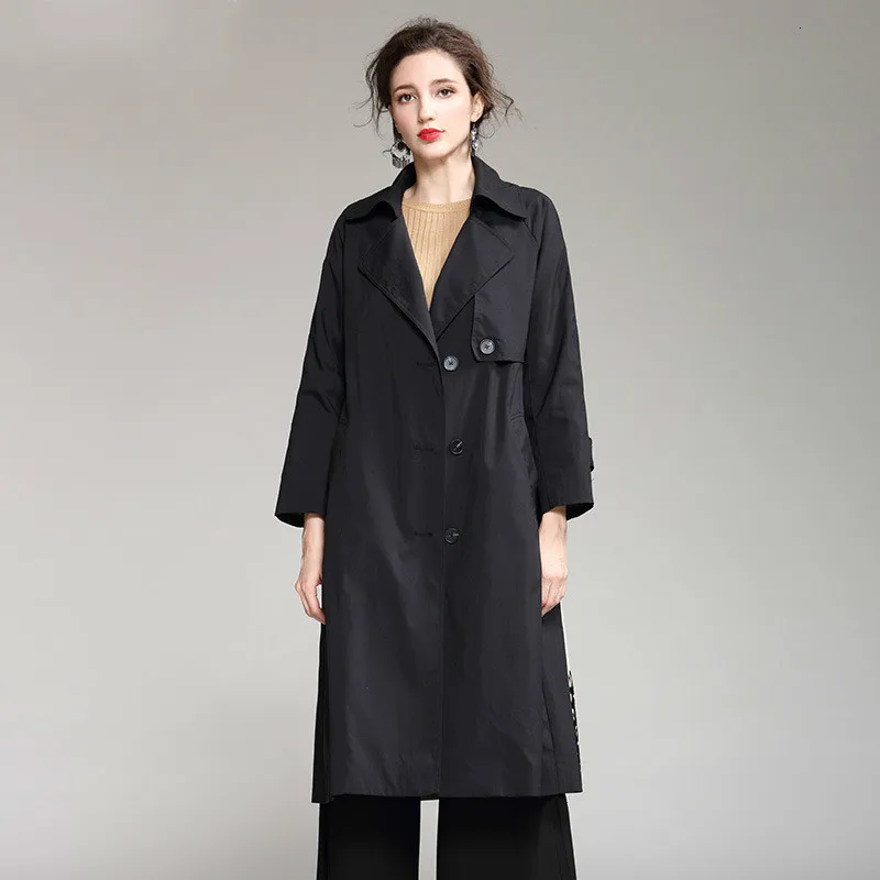 

[LANMREM] 2020 Spring New Products Fashion Stitching Printed Long-sleeved Large Size Windbreaker Jacket PA615
