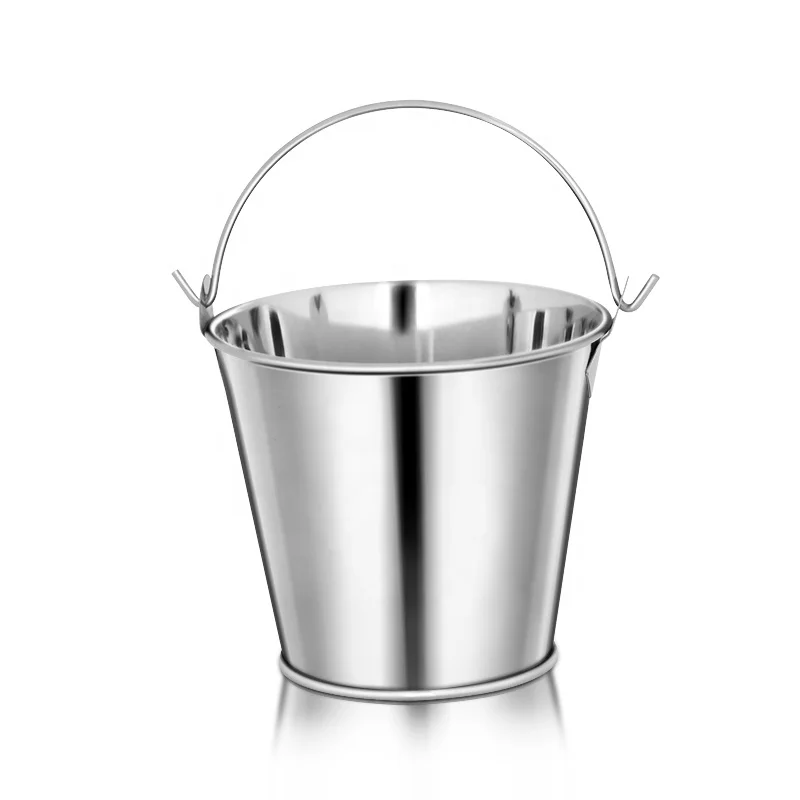 Logo custom 308ml stainless steel silver champagne wine small ice bucket