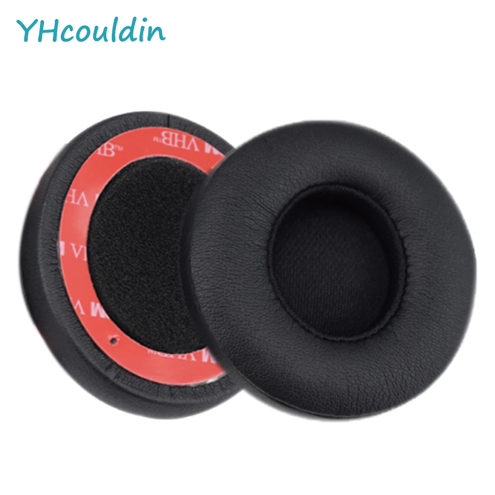 YHcouldin 5 Colors Available Replacement Ear Pads for Beats Solo 2 0 Wired Headphones Protein Leather Ear Cushions Earpads Cover