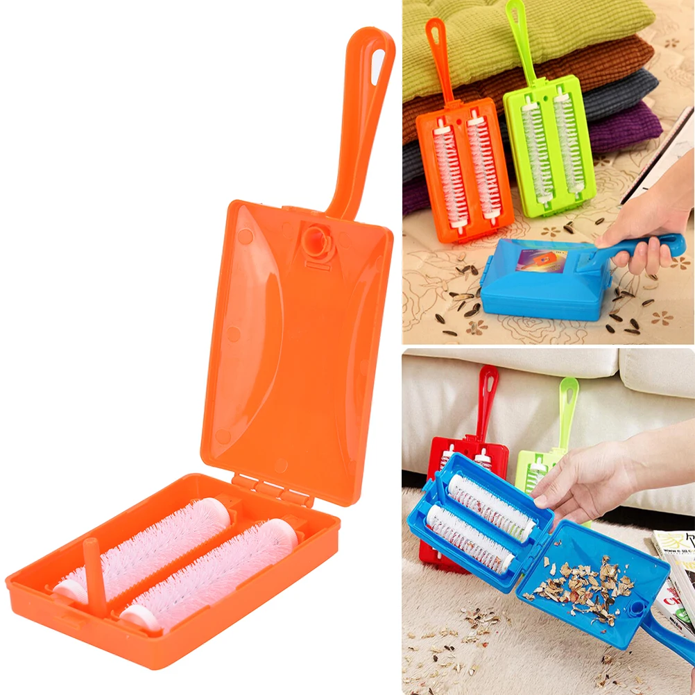 2 Brushes Heads Handheld Carpet Table Sweeper Crumb Brush Cleaner Roller Tool For Home Cleaning 1PCS Random | Дом и сад