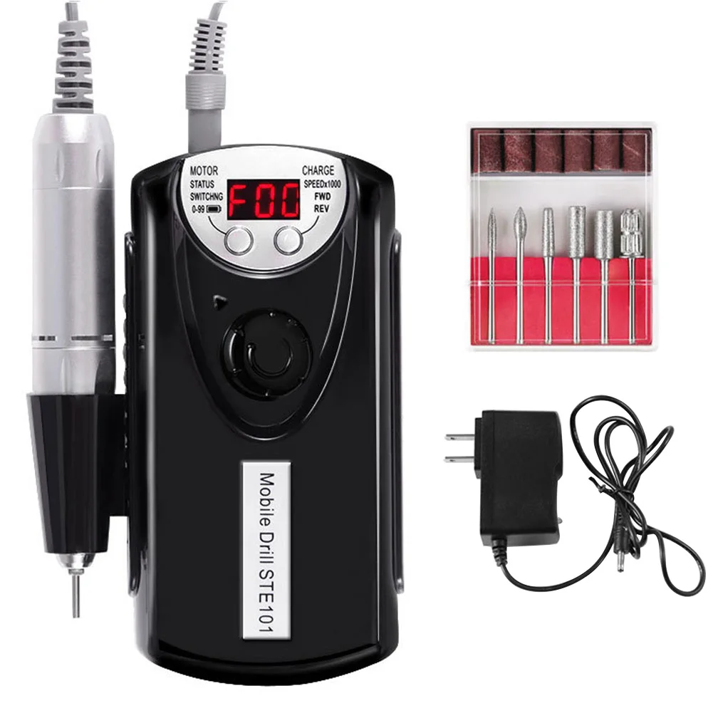 

Low Noise Pain Free Nail Grinder Rechargeable Trimmers Clippers Milling Cutter Mini Electric Gentle Manicure Device Polishing