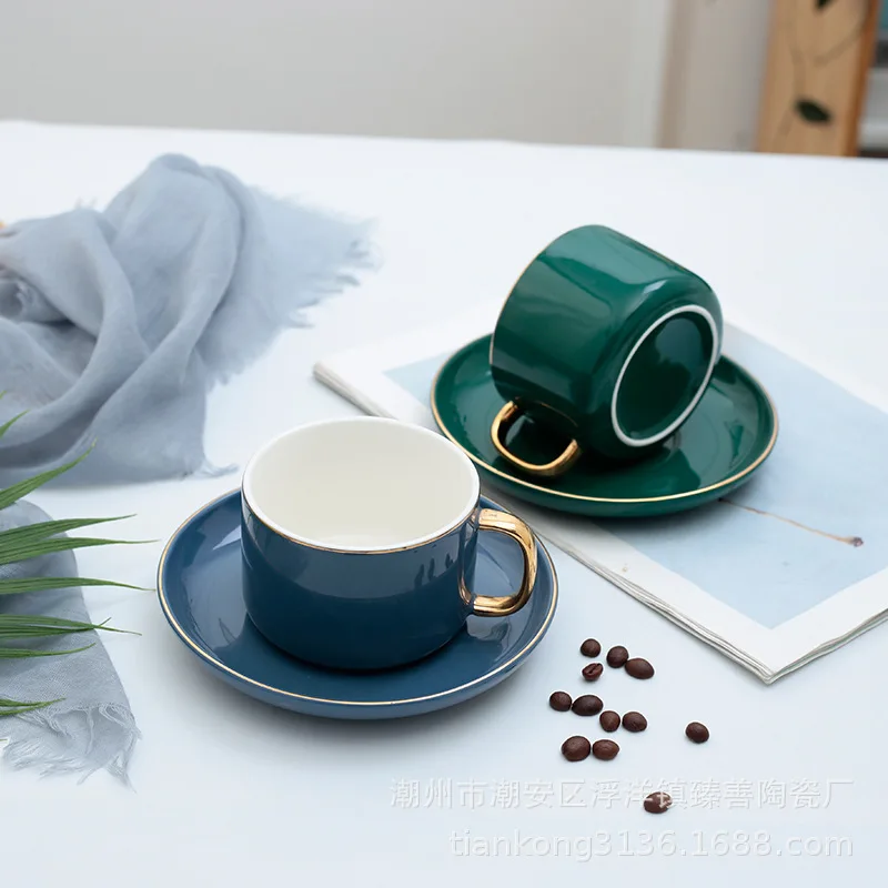 Кружка Mo Tumbler чашка для кофе блюдце окрашенные золотые чашки в стиле ретро кружка