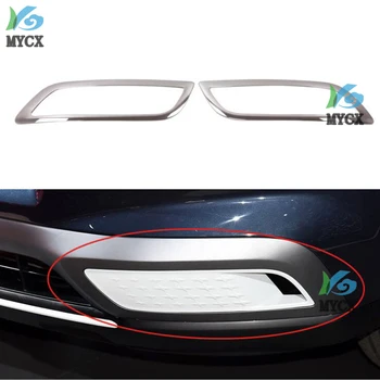 

2 Pcs ABS Chrome Front Light Foglight Cover Trim Car Sticker For Hyundai Venue 2019 2020 Accessories Car Accessories
